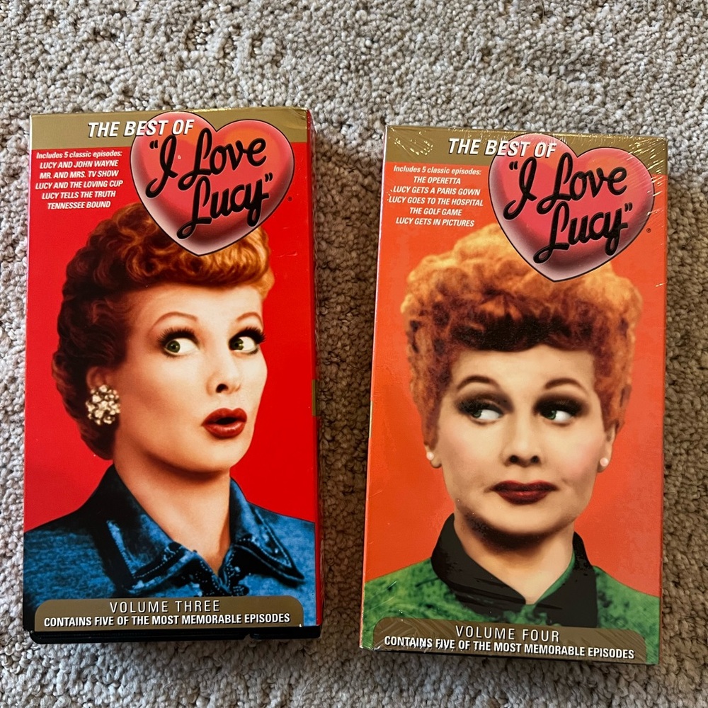 The Best of 'I Love Lucy' Collection 2 VHS Set - Volume 3 + 4 (Rare)